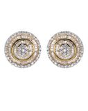14K Yellow Gold Diamond
Baguette Earrings For Men 0.96
Carats 3.71 Grams