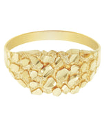 Gold Nugget Ring- Mens Ring 10K Gold | 2.1 Grams