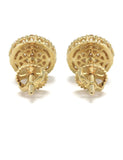14K Yellow Gold Diamond Earrings For Men | 0.49 Carats | 1.95 Grams