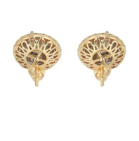 Mens Stud Diamond Earrings | 2.55 Carats 14K Yellow Gold