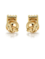 14K Yellow Gold Diamond Baguette Earrings For Men | 0.32 Carats | 1.29 Grams