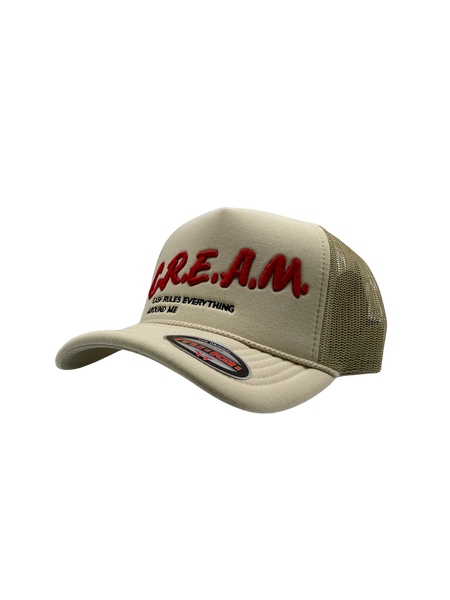CREAM TRUCKER HAT